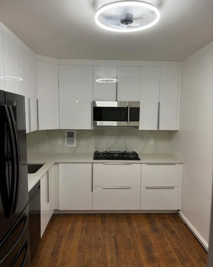 Renovated kitchen with quartz countertops in Ferndale